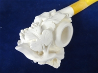 (3) Meerschaum Block Figural Pipes