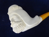 (3) Meerschaum Block Figural Pipes