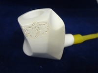 (3) Meerschaum Block Figural Pipes