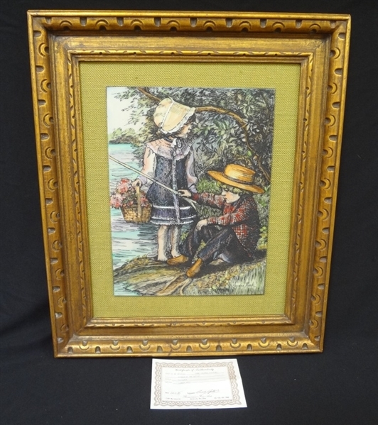 Sandra Kuck Original Etching Framed 