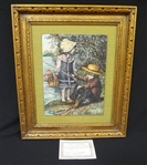 Sandra Kuck Original Etching Framed 