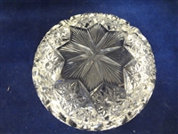 American Brilliant Cut Crystal Glass Bon Bon Libbey 