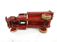 Cast Iron Arcade White Dump Truck Toy