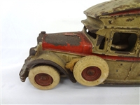 Arcade White Long Body Moving Van Cast Iron Toy