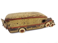 Arcade White Long Body Moving Van Cast Iron Toy