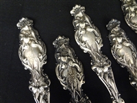 L.W. Vilsack and Co. Sterling Silver Large Spoons Patent 1861