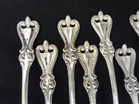 (11) Towle Sterling Silver Old Colonial Tea Spoons Crimped Bowl