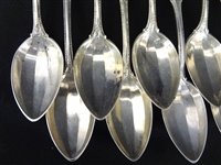(11) Towle Sterling Silver Old Colonial Tea Spoons Crimped Bowl