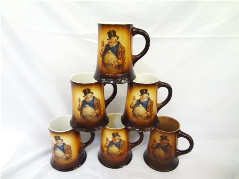 (6) Warwick Ioga Handled Mugs