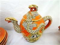 Made in Japan Soft Paste Porcelain Tea Set Service For 6