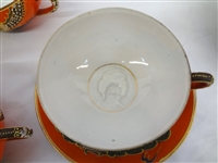 Made in Japan Soft Paste Porcelain Tea Set Service For 6