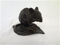 Laurence Isard (Cleveland 1932-) Bronze Sculpture Field Mouse