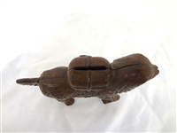 Cast Iron Still Bank AC Williams St. Bernard with Pack