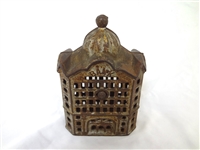 Cast Iron Still Bank AC Williams Domed Medium Bank