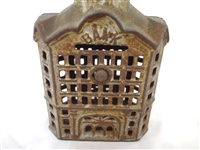 Cast Iron Still Bank AC Williams Domed Medium Bank