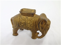 Cast Iron Still Bank AC Williams Elephant with Howdah