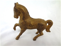Cast Iron Still Bank US Arcade Prancing Horse Bank 1910-1932