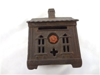Cast Iron Still Bank JE Stevens One Story House 1903