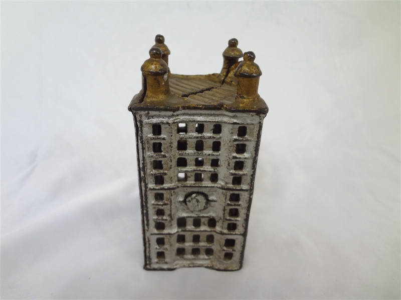 Cast Iron Still Bank AC Williams Skyscraper Bank