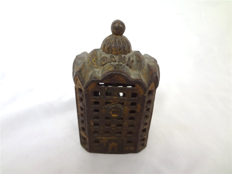 Cast Iron Still Bank AC Williams Domed Bank Medium