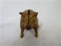 Cast Iron Still Bank Pig