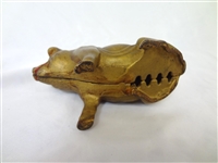 Cast Iron Still Bank Pig