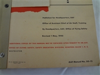 1945 B-24 Liberator Pilot Training Manual WWII