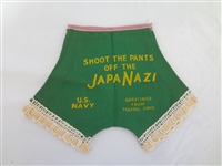 Shoot the Pants Off the Japanazi WWII Advertisement US Navy