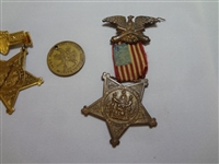 (3) Grand Army of the Republic Medals: Milwaukee, Toledo, Veteran