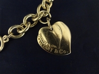 Tiffany and Company Sterling Silver Choker Heavy Link with Hearts