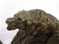 Pair of Early Dog Bronzes