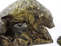 Pair of Early Dog Bronzes