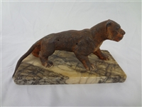 Cast Iron Tiger, Bronze Dog Paperweight, Brass Chinese Figure