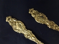 Scribner & Loehr Sterling Silver Sugar Shell Spoon and Knife