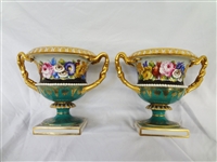 Pair of Flight And Barr Worcester Porcelain Urns