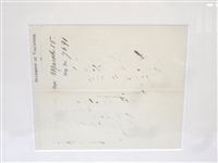 Civil War Statement of Volunteer Display 1864