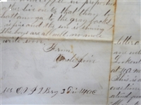 Civil War Letter From Uncle to Sister 1863 Double Sided Framed Display