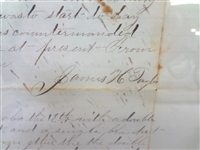 Civil War Letter James H. Taylor to Father with Envelope Framed Dual Sided 