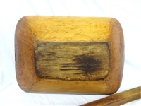(3) Primitive Turn of the Century Hand Carved Dough Bowls