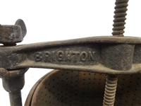 Brighton Number 2 Cast Iron Fruit, Wine Press L & S Iron Co.