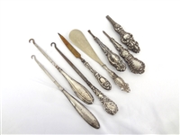 (8) Sterling Silver Handled Dresser Tools