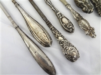 (8) Sterling Silver Handled Dresser Tools