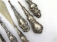(8) Sterling Silver Handled Dresser Tools