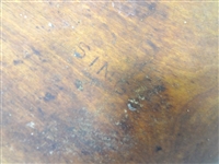 (2) Primitive Signed Hand Carved Dough Bowls