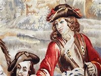 20th Century Aubusson Style Oversize French Wall Tapestry 
