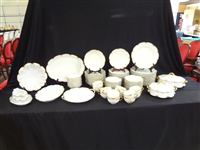 Haviland Limoges China Set "Colette" Pattern Service for 12 and Extras