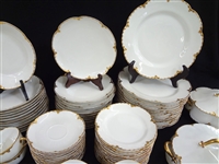 Haviland Limoges China Set Colette Pattern Service for 12 and Extras