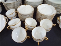 Haviland Limoges China Set Colette Pattern Service for 12 and Extras