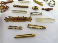 (34) Victorian Miniature Bar Brooches
