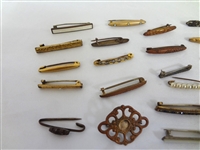 (34) Victorian Miniature Bar Brooches